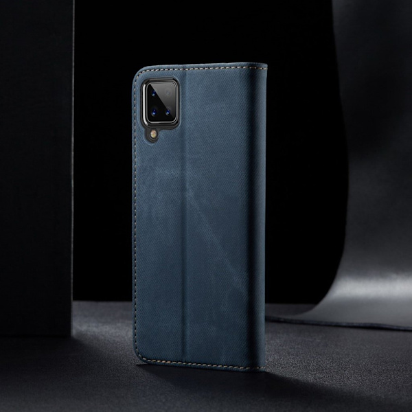 Jeans Samsung Galaxy A12 5G Flippetui - Blå Blue