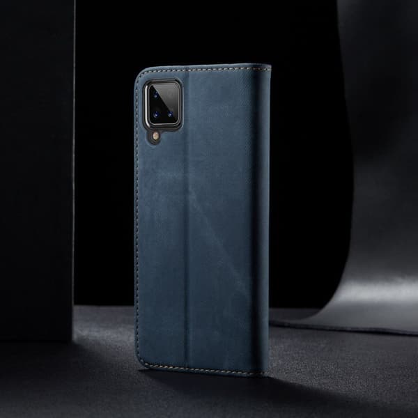 Jeans Samsung Galaxy A12 5G fodral - Blå Blå
