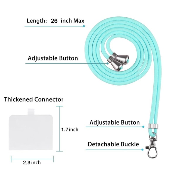 Slim och Hållbar Mjukskal med Handledsband till Samsung Galaxy A23 5G / A23 - Blå / Grön Blå