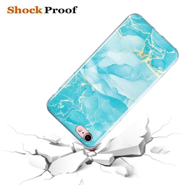 Marmor etui til iPhone SE (2022) / SE 2020 / 8 / 7 - Grøn Green