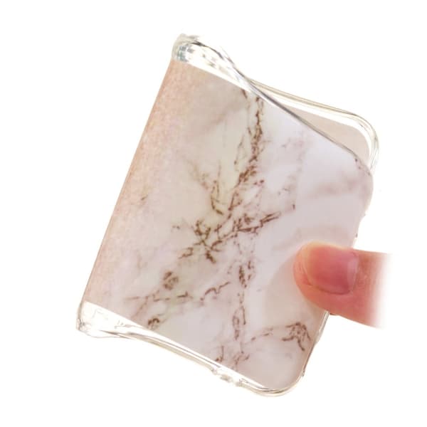 Marble Samsung Galaxy A03s Etui - Rødguld / Hvid Multicolor