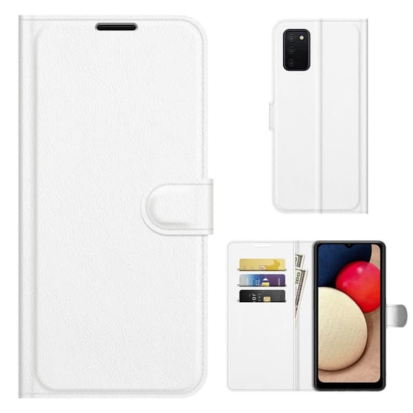 Classic Samsung Galaxy A03s flip etui - Hvit White
