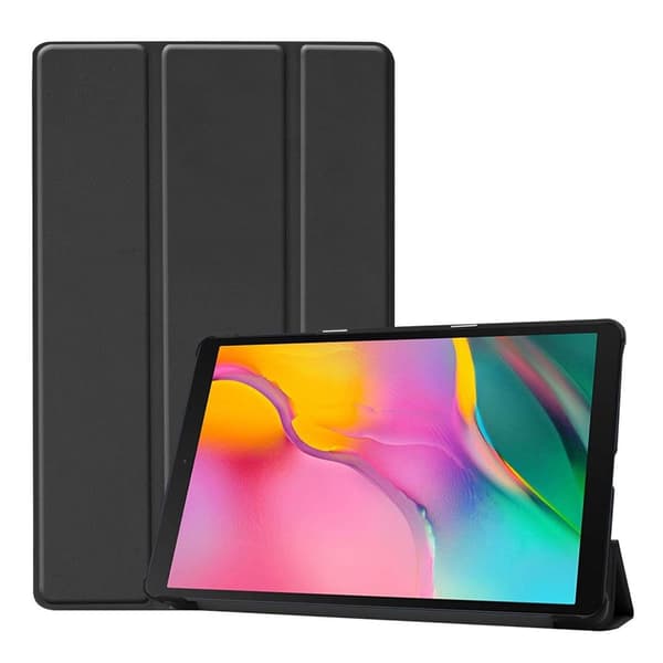 Samsung Galaxy Tab A 10.1 (2019) tredobbelt lædercover - sort Black