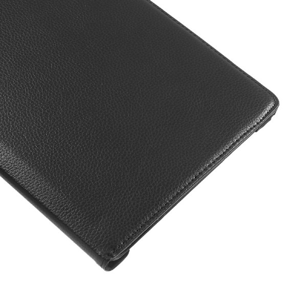 Huawei MediaPad M3 Lite 10.1 Læder etui med roterende stand - Sort Black