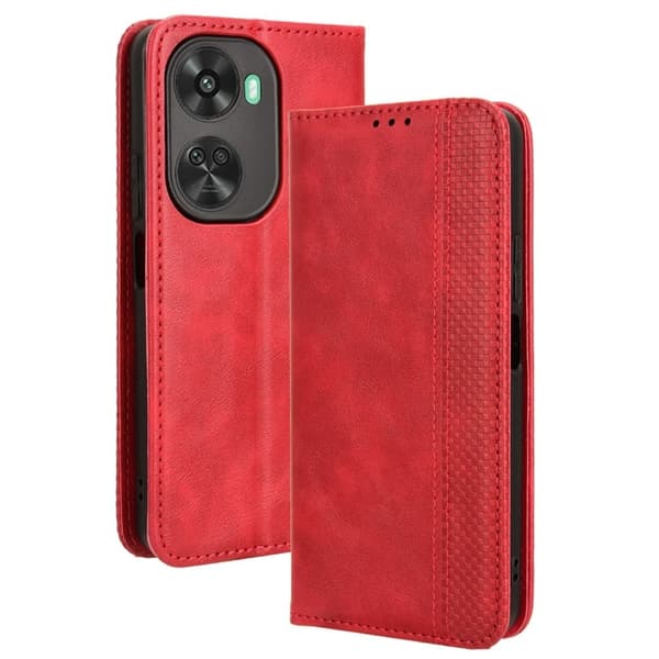 Bofink Vintage Huawei Nova 11 SE lærveske - Rød Red