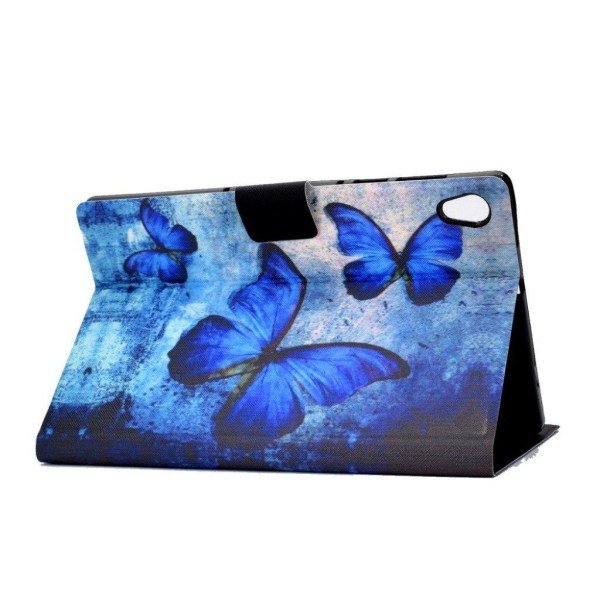 Cool pattern leather case for Lenovo Tab M10 - Blue Butterflies Blue