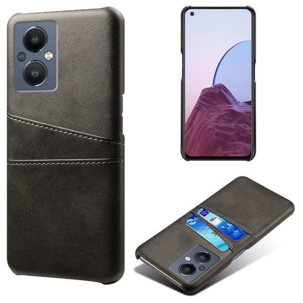 Dual Card Etui Oppo Reno7 Z / Nord N20 5g - Sort Black