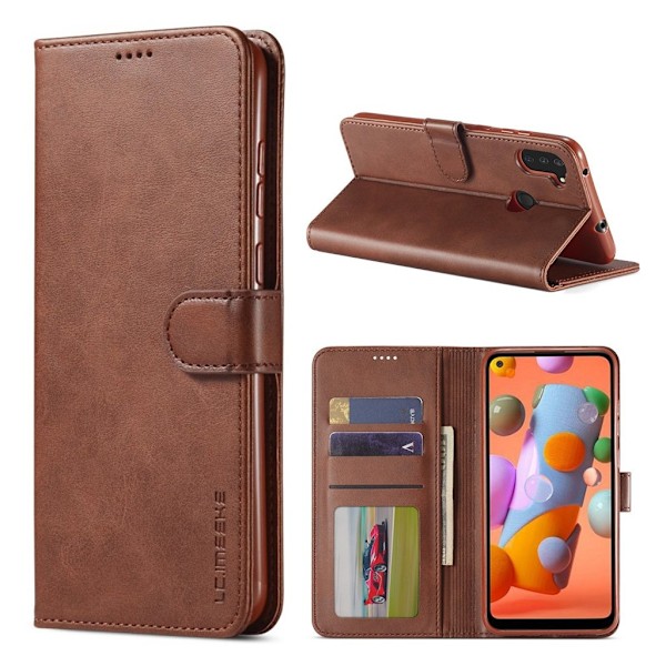 LC.Imeeke läder Samsung Galaxy A11 / Samsung Galaxy M11 fodral - Brun Brun