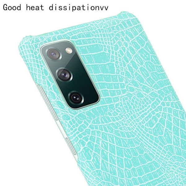 Croco Etui Samsung Galaxy S20 FE 5G / S20 Fe - Cyan Green