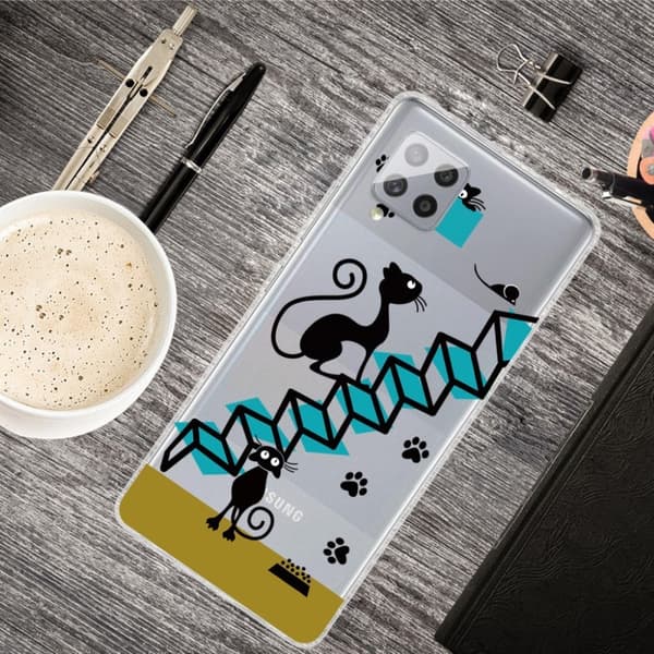 Deco Samsung Galaxy M62 / F62 Etui - Kat og Trappe Multicolor