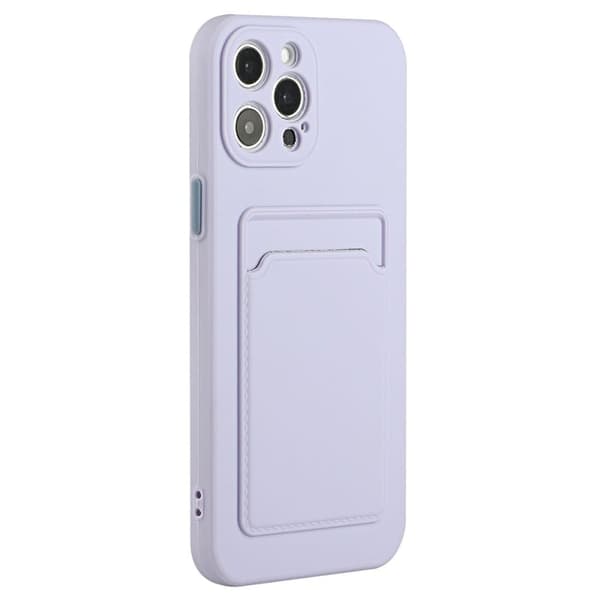 iPhone 14 Pro Max skal med korthållare - Lila Lila