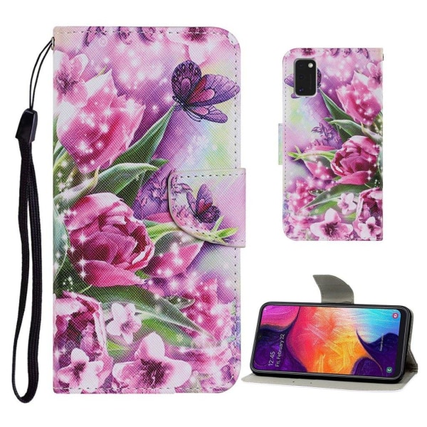 Wonderland Samsung Galaxy A41 flip kuoret - Tulppaanit Pink