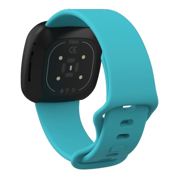 Fitbit Sense 2 / Versa 4 silikone-urrem - Blå Størrelse: L Blue