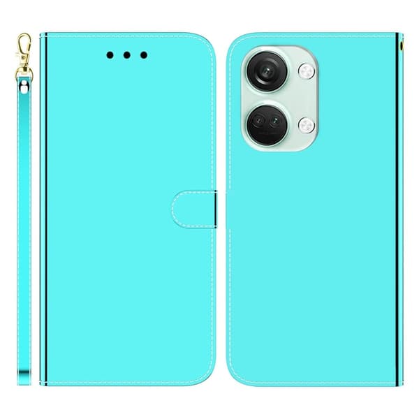 Mirror OnePlus Ace 2v / Nord 3 Läppäkotelo - Syaani Green