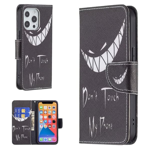 Wonderland iPhone 13 Pro flip-etui - Fniser Black