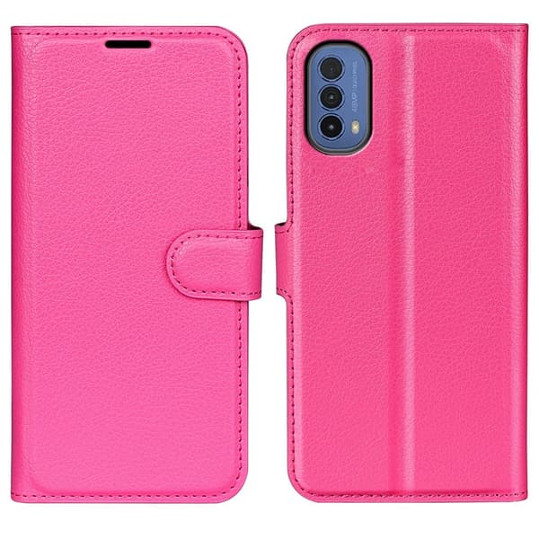 Classic Motorola Moto E30 / E40 Läppäkotelo - Rose Pink
