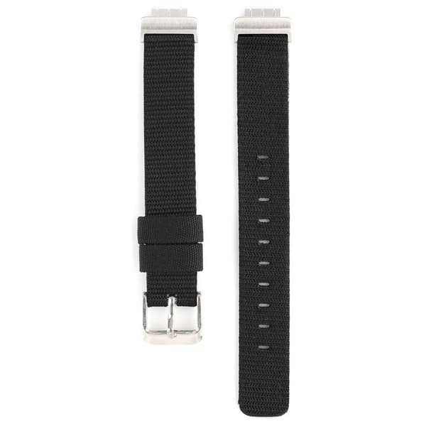 Fitbit Inspire / Inspire HR klockarmband i nylon - Svart Svart