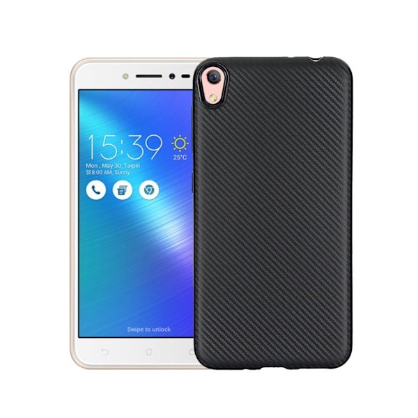 Asus Zenfone Live (ZB501KL) Karbon fiber designat skal - Svart Svart