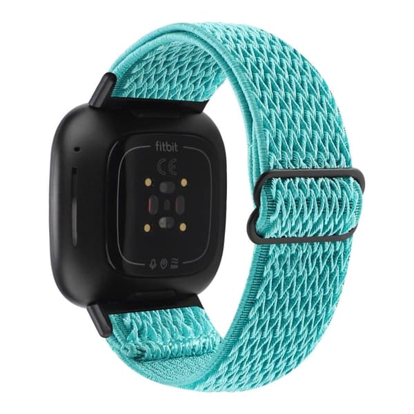 Fitbit Sense 2 / Versa 4 klockarmband i elastisk nylon - Mintgrön Grön