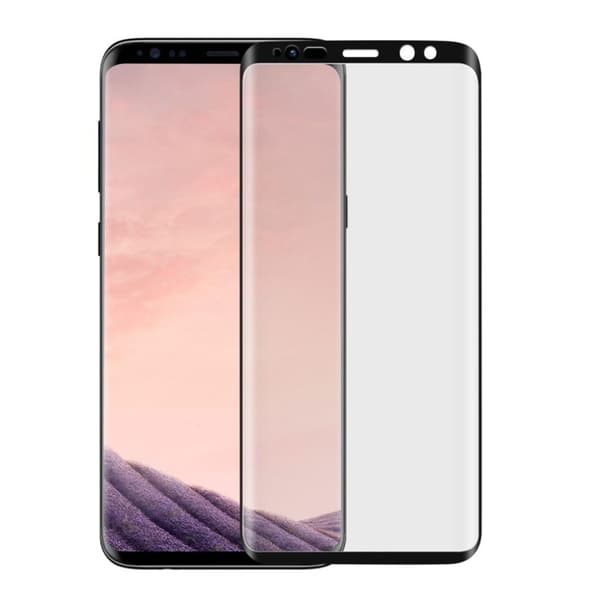 ANGIBABE Samsung Galaxy S9 temperoitu suojalasi - Musta Transparent
