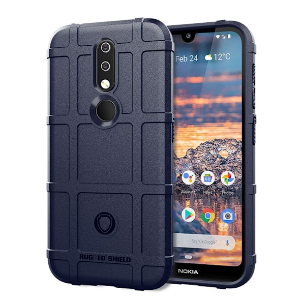 Nokia 4.2 anti-shock neliön muotoinen kotelo - Sininen Blue