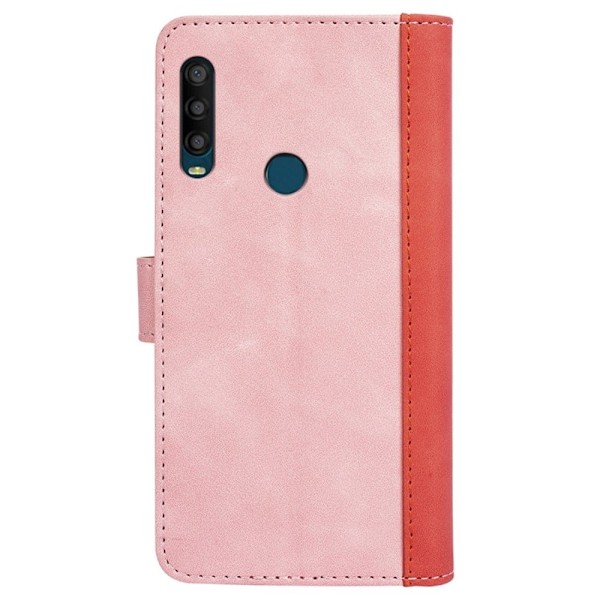 Tvåfärgat Alcatel 1SE (2020) fodral i läder - Rosa Rosa