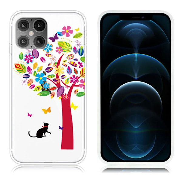 Deco iPhone 12 Pro Max Etui - Fargerik Tre Multicolor