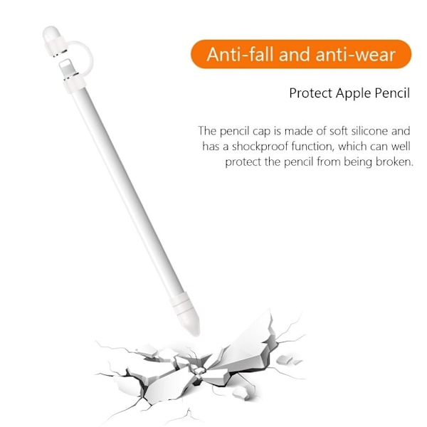 Apple Pencil silikon skal Vit