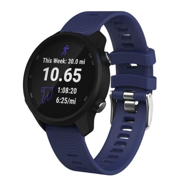 Garmin Vivomove / Forerunner 245 Music / 645 Music  silikone Urrem - Mørkeblå Blue