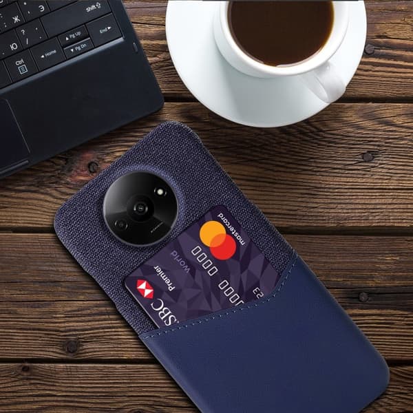 Bofink Xiaomi Redmi A3 / Xiaomi Poco C61 korttikotelo - Sininen Blue