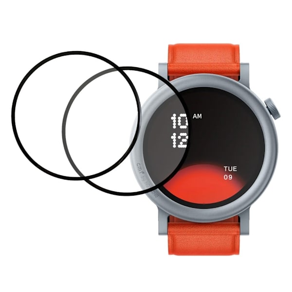 2-pack / Pack Nothing CMF Watch Pro 2 Soft Clear Watch Screen Protector (Black Edge) Transparent