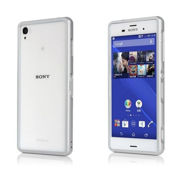 Remes (Sølv) Sony Xperia Z3 Matall Bumper Silver grey