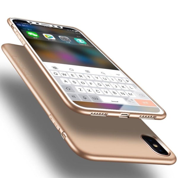 X-LEVEL iPhone XS Max mobilskal silikon matt - Guld Guld
