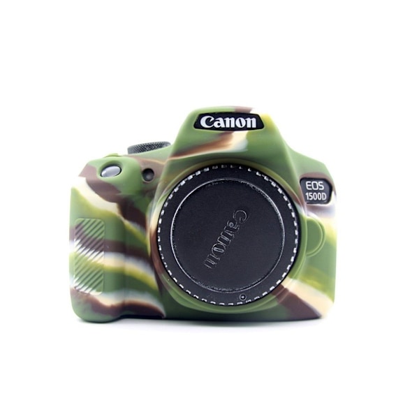 Canon EOS 1500D kamera beskyttelsesetui i silikone der er meget fleksibelt - Kamoflage Multicolor