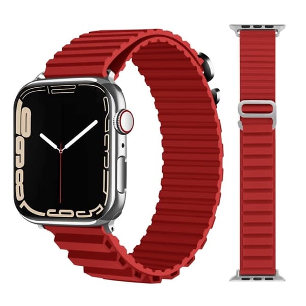 Apple Watch Series 8 (41mm) silikoninen ranneke - Punainen Red