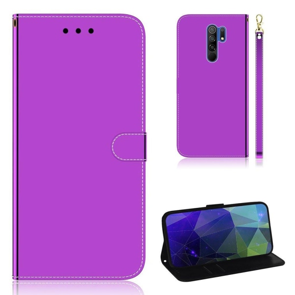 Mirror Xiaomi Redmi 9 Flip etui - Lilla Purple