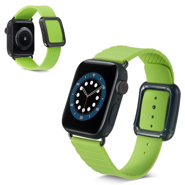 Apple Watch 40 mm silikoneurrem i moderne stil - Grøn Green