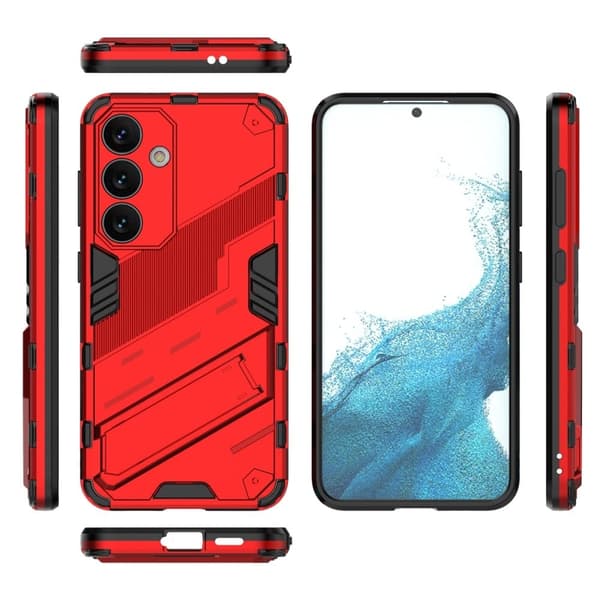Stødsikkert moderne Samsung Galaxy S24 hybridcover - Rød Red