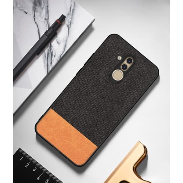 Huawei Mate 20 Lite klut tekstur deksel - Svart / Brun Multicolor