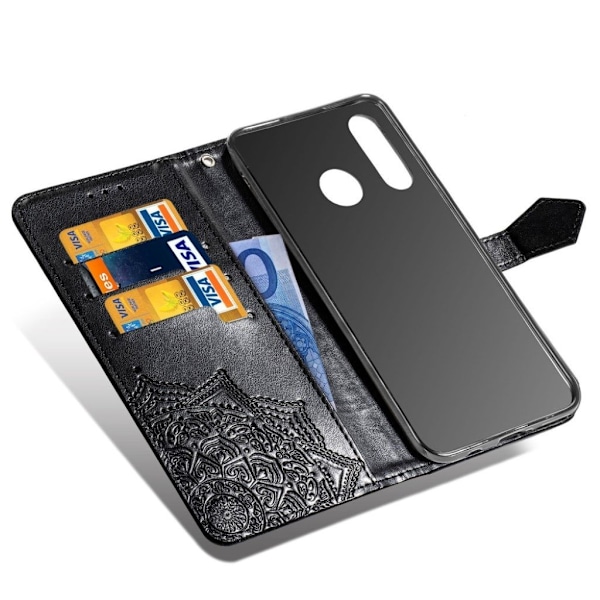 Mandala Huawei P30 Lite Flip kotelot - Musta Black