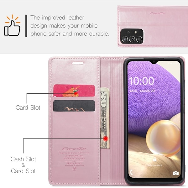 CaseMe Samsung Galaxy M32 5G / A32 5g Smooth Fodral - Rosa Rosa