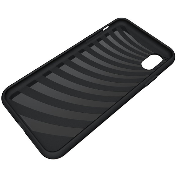 Børstet etui med kickstand til iPhone Xs Max - Rosaguld Multicolor