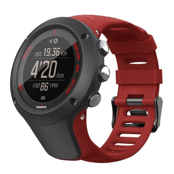 Suunto Ambit3 kestävä silikoninen ranneke - Punainen Red