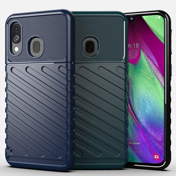 Thunder Samsung Galaxy A40 cover – Blå Blue