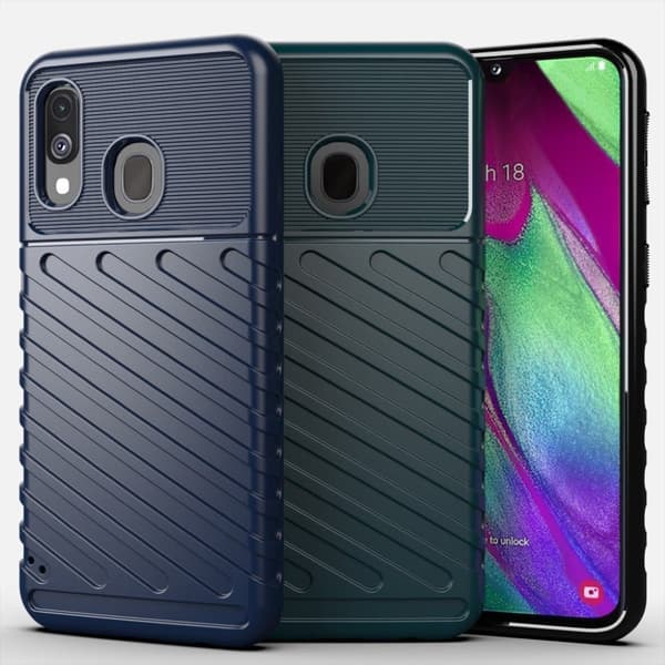 Thunder Samsung Galaxy A40 etui - Blå Blue