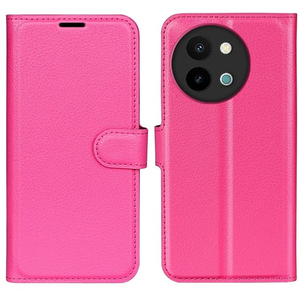 Klassisk vivo Y38 flip etui - Rose Pink