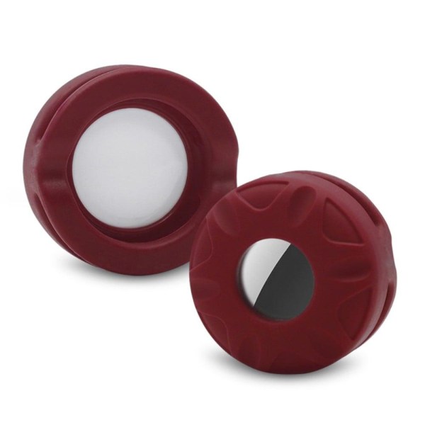 AirTags pet tracker silicone cover - Wine Red / Size: S Röd