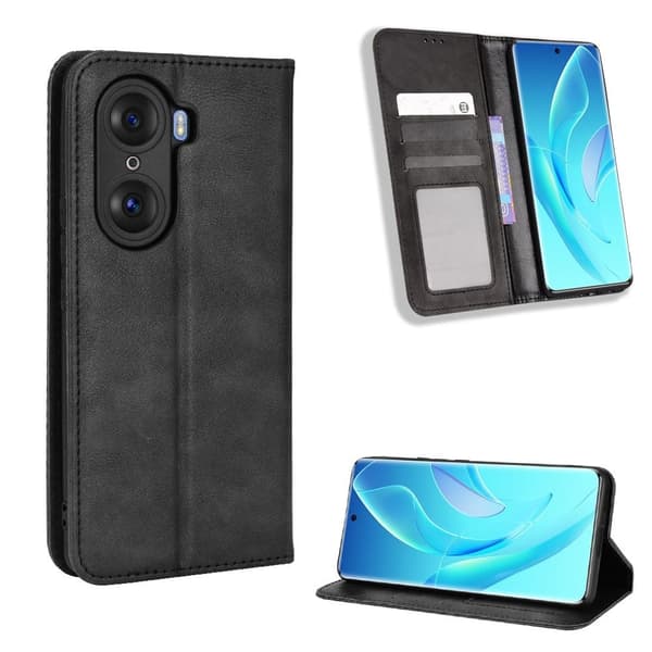 Bofink Vintage Honor 60 Pro Nahkakotelo - Musta Black