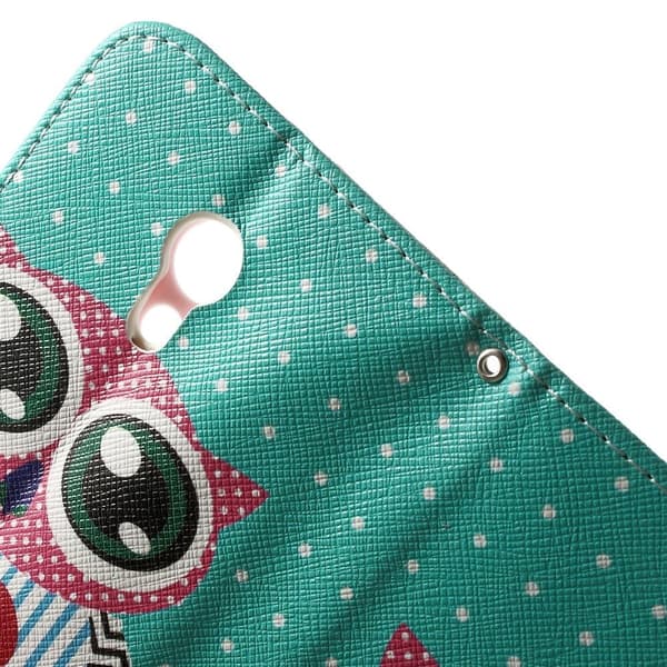 Moberg (søt ugle) Motorola Moto G2 Lær Flipp Case Multicolor