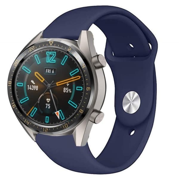 Huawei Watch GT 2 46mm silikoneurrem - Mørkeblå Blue